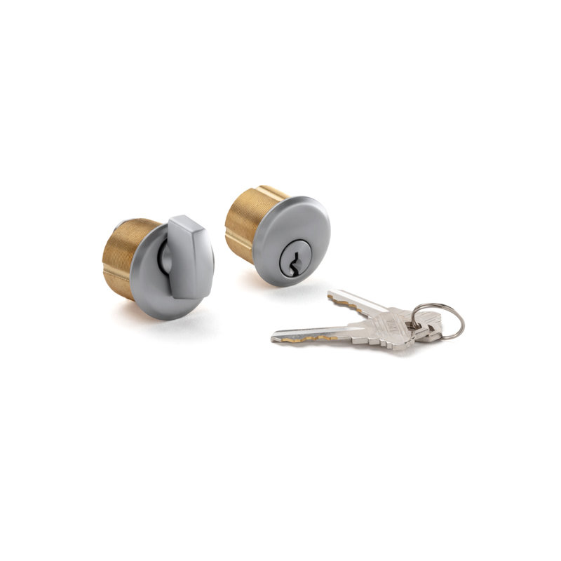 Combo cylindrique à clé FHC PFL1AA pour serrure PFL900 - anodisé satiné