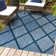 Briano Diamond Trellis Navy Indoor/Outdoor Rug