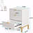 3-Drawer Bedroom Nightstand, 19.7" Modern And Gold, 25.8" Tall Bedside Nightstand Table With Ample Storage, Hexagon Pattern Side Table For Bedroom Or Living Room, Elegant Design Bedroom End Table Nightstand With Metal Base
