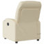 Fauteuil inclinable de massage en tissu vidaXL, dossier et repose-pieds réglables-97814386