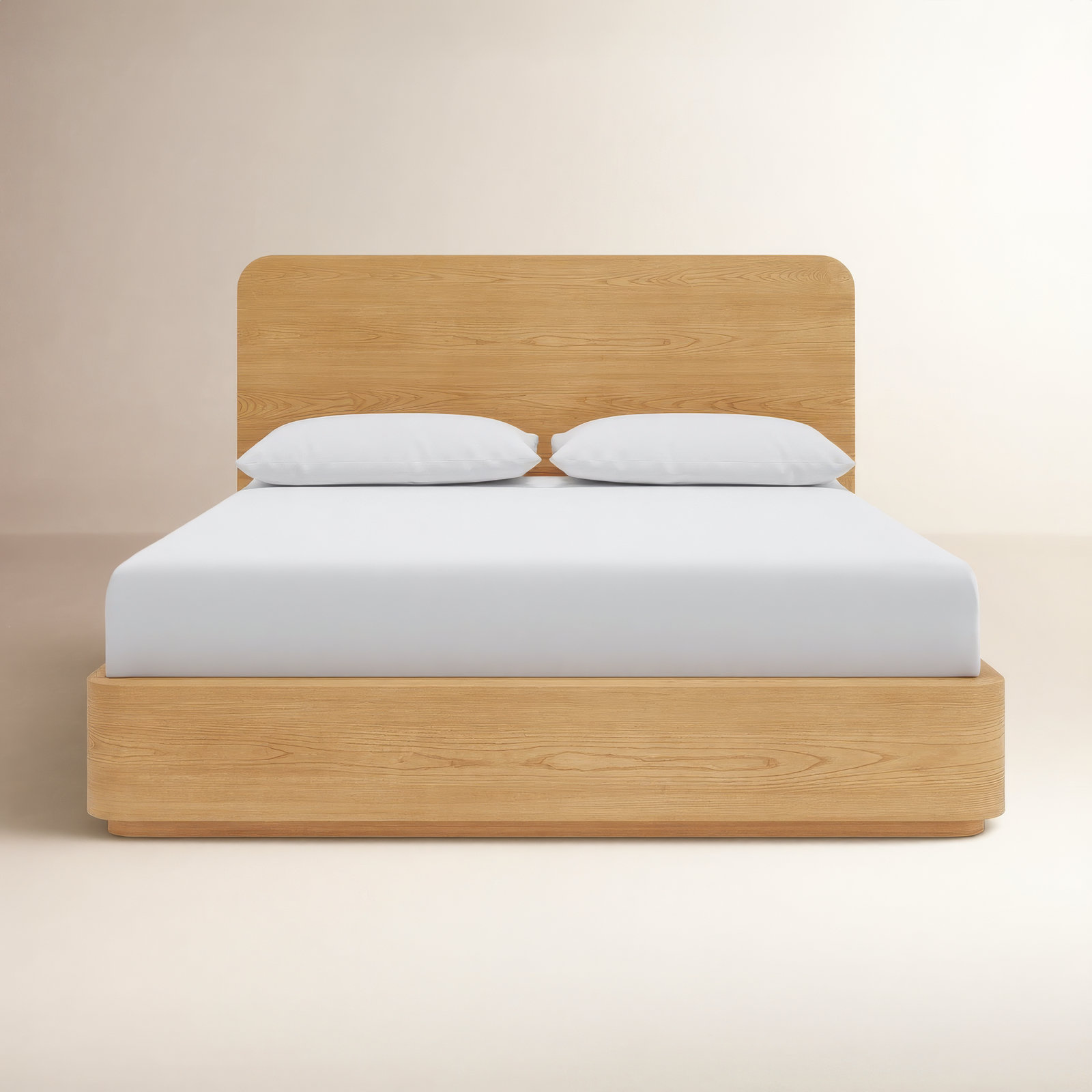 Nori Mahogany Platform Bed, Timber, King