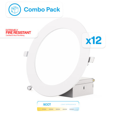 Ensemble de 6 lumières à DEL encastrées Infibrite Thin