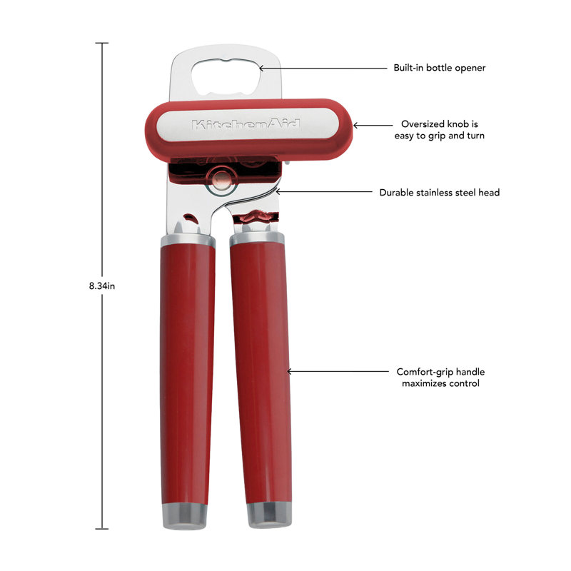 KitchenAid® Classic Multifunction Can Opener, Red