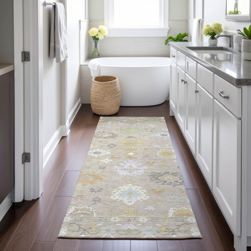 Machine Washable Indoor/Outdoor Chantille ACN2675 Global Rug, 2'3" x 7'6" Runner, Dune