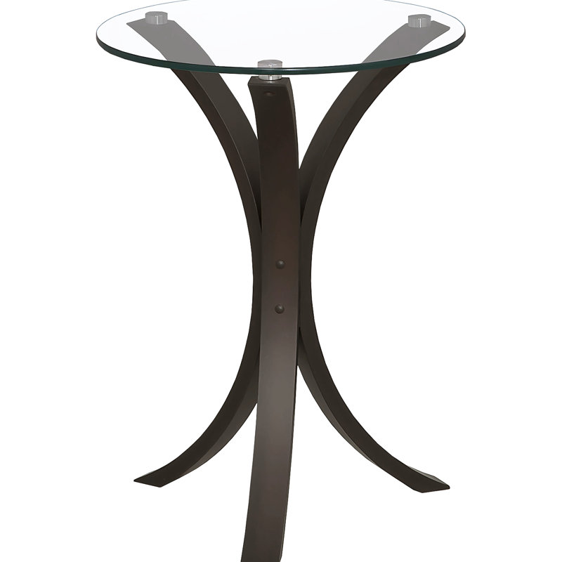 Table d'appoint en verre Cappuccino