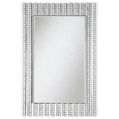  Miroir mural en cristal argenté