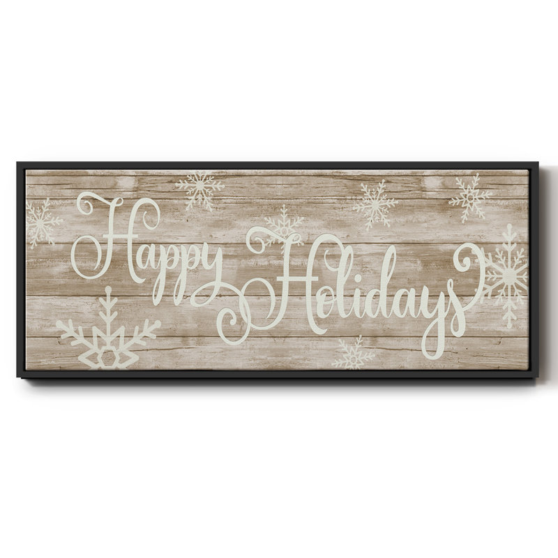 Joyeuses fêtes - Toile encadrée