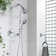 Slide Bar Combo Rain Showerhead,dual Shower Head Spa System,rough-in Valve Included