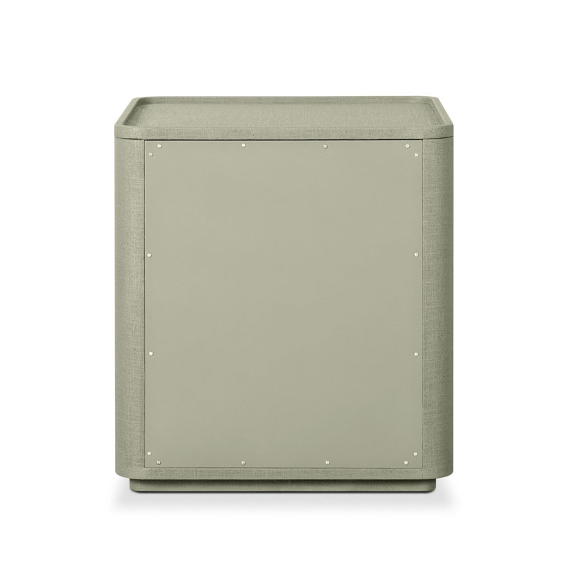Paula 3 - Drawer Nightstand, Beige Painted Linen