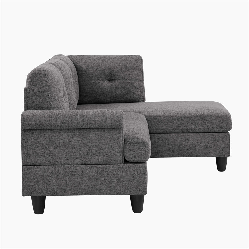 2 - piece upholstered sectional, Polyester gris