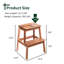 Tabouret à deux marches en acacia