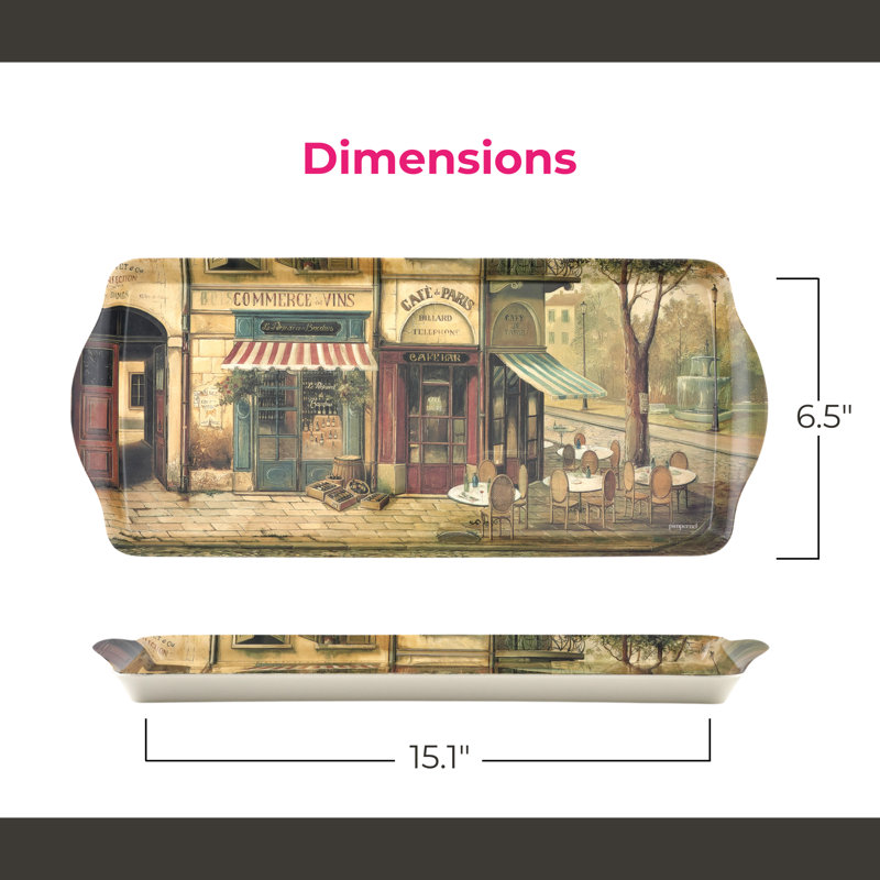 Pimpernel Parisian Scenes Sandwich Tray