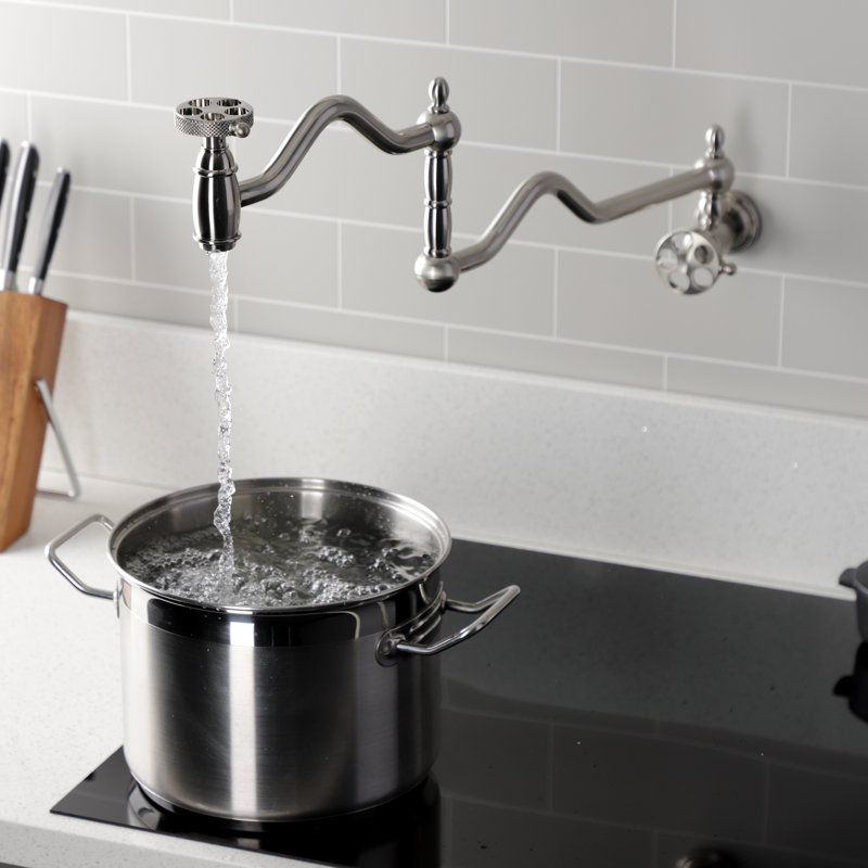Robinet de cuisine Kingston Brass Webb, Nickel brossé