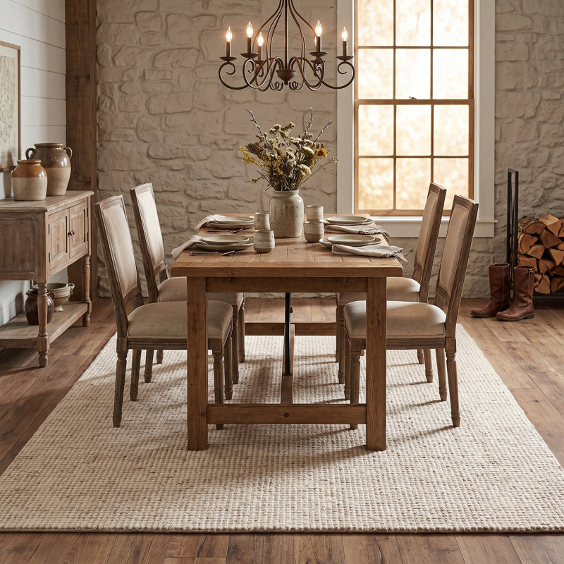 Tapis en laine touffeté à la main Askino, Gruau, Rectangle 7 pi 9 po x 9 pi 9 po