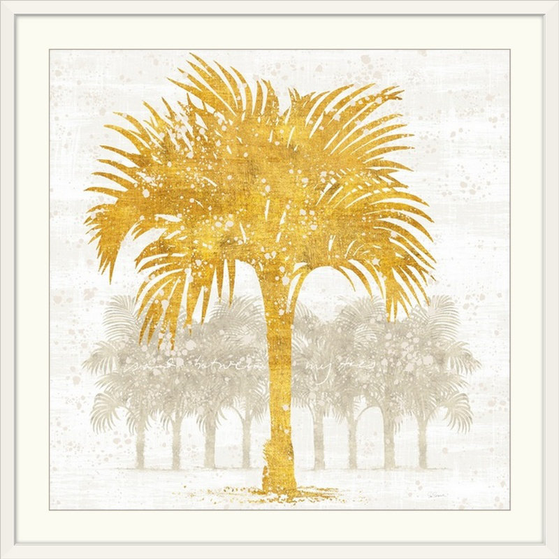 « palm coast iv » par sue schlabach, impression, H 20" x l 20" x P 1", Cadre blanc