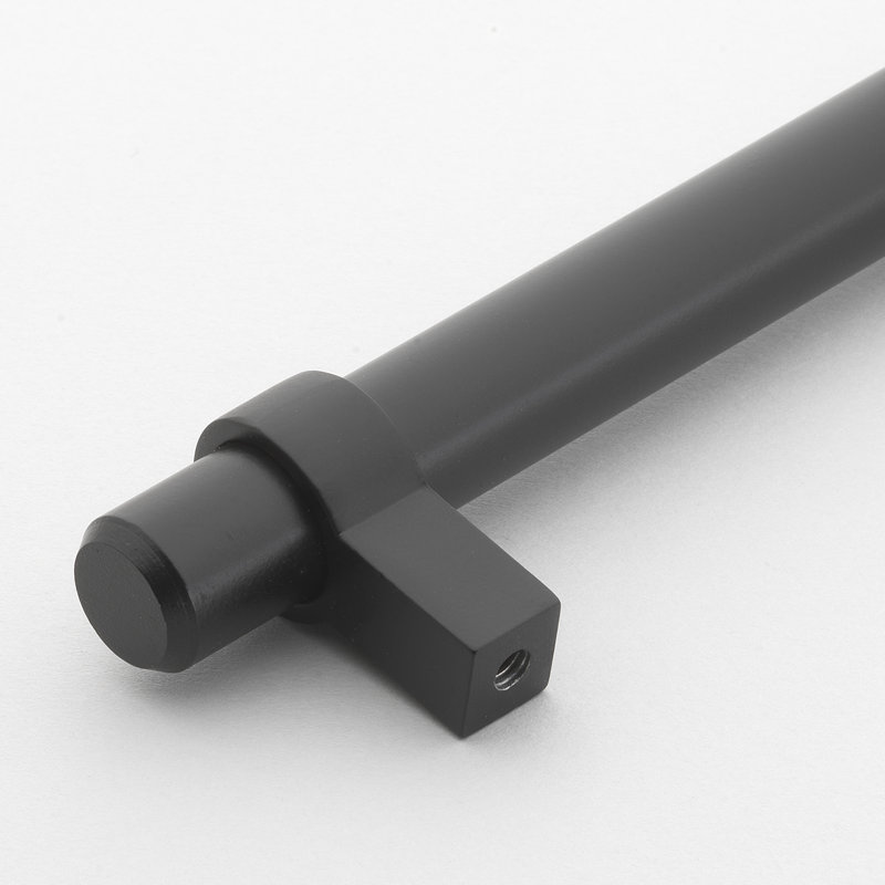 GlideRite 9 in. (228mm) Center to Center Solid Bar Pull, Matte Black