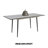 Grimm Faux Wood Extendable Rectangular Dining Table