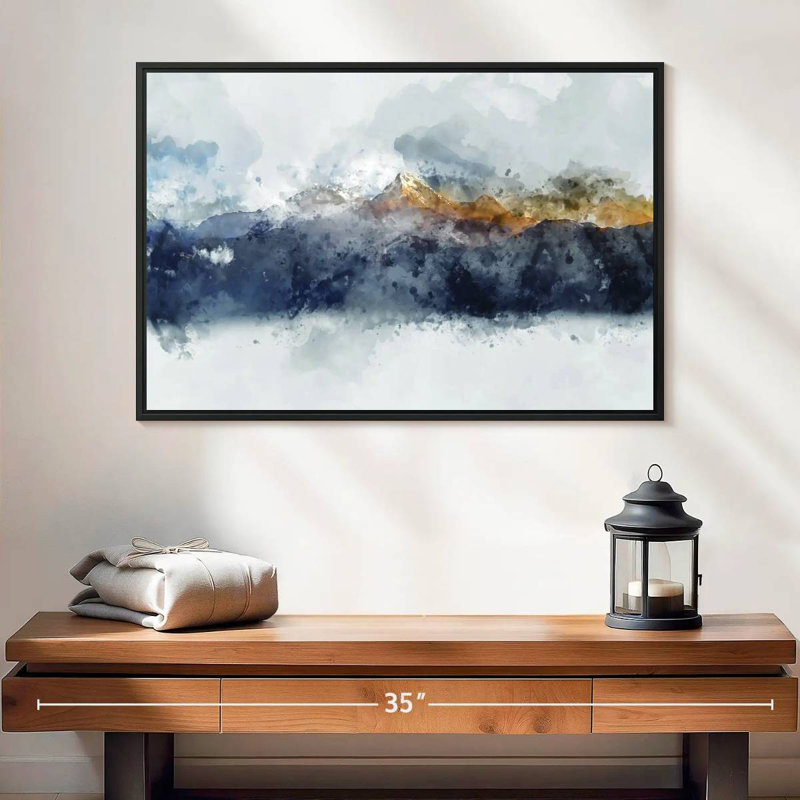 Bolan Mountain Range, 25" X 17", Floating Frame Black