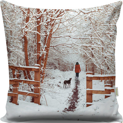 Housse et insert de coussin carré en mélange de coton Fordyce
