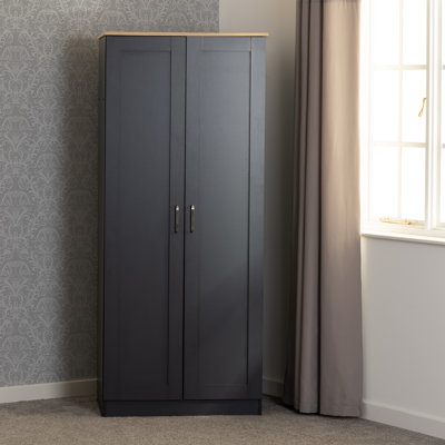 Henryville 2 Door Manufactured Wood Wardrobe