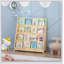 Bibliothèque à 4 niveaux pour enfants, présentoirs pour livres pour tout-petits, aide à organiser les chambres, les salles de jeux et les salles de classe-130603086