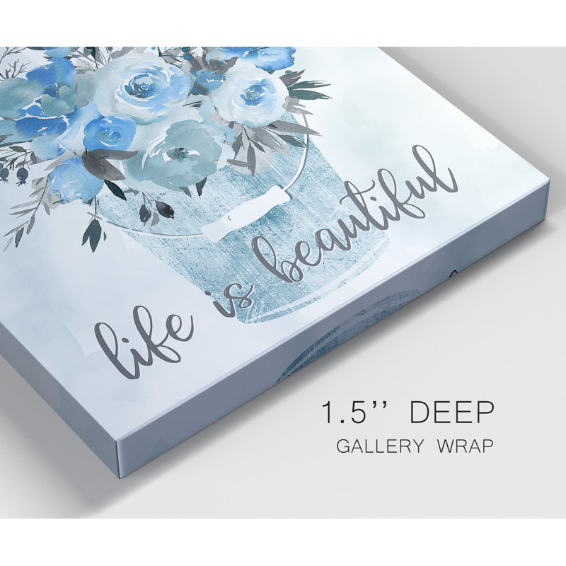 Beautiful - Ensemble de 2 reproductions d'art sur toile tendue, H 10 po x l 10 po x P 1 po