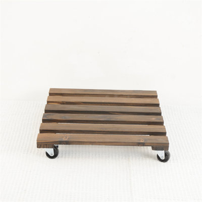 Wood Caddy Plant Stand