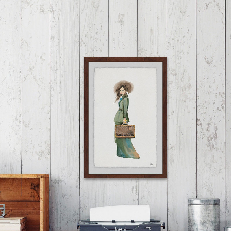 «Come Up» par Julia Posokhova, reproduction d'art graphique sur papier encadrée, H 18 po x l 12 po x P 1,5 po