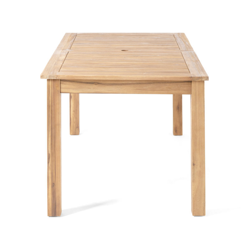 Expandable Table In Natural - Wood Dining, 34.75"Depth X 61.58"Width 29.14"Height Attractive Dining Use,