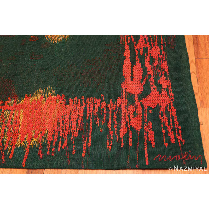 Scandinavian One-of-a-Kind Rectangle 9' X 13'7" Area Rug