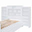 Lit plateforme simple en bois avec armoire verticale tout-en-un et 4 tiroirs de chaque côté-1325128342