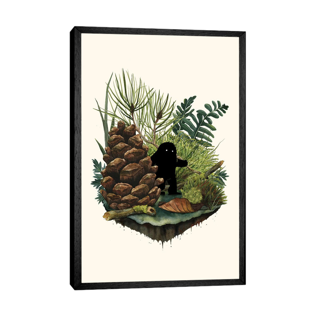 Tiny Sasquatch von Michelle Li Bothe - Galerie-verpackte Leinwand Giclée auf Leinwand