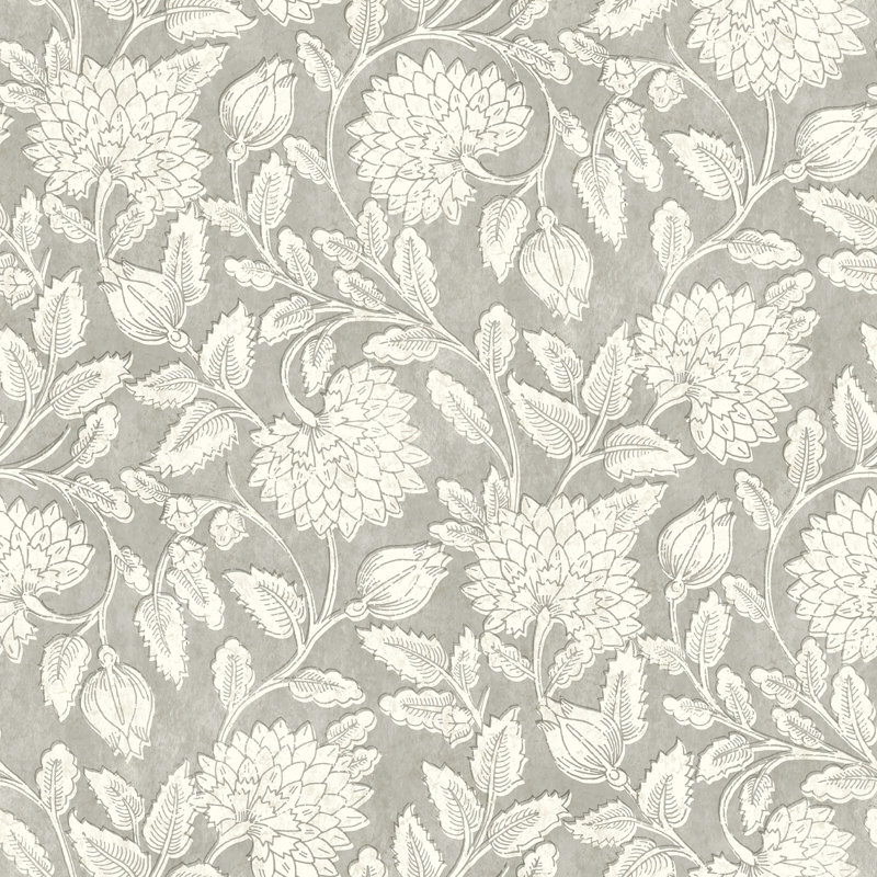 Papier peint Vadouvan Jacobean Trail, Gris