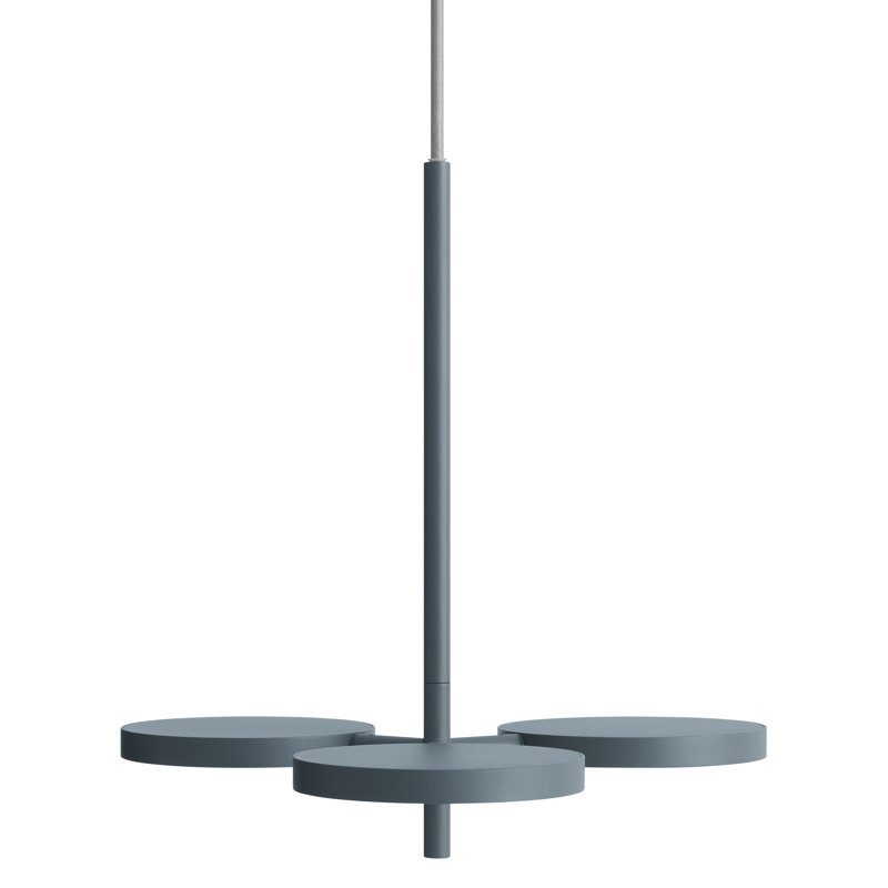 Shine On 3 - Light LED Pendant, Marine Blue, 16" H x 15" W x 15" D