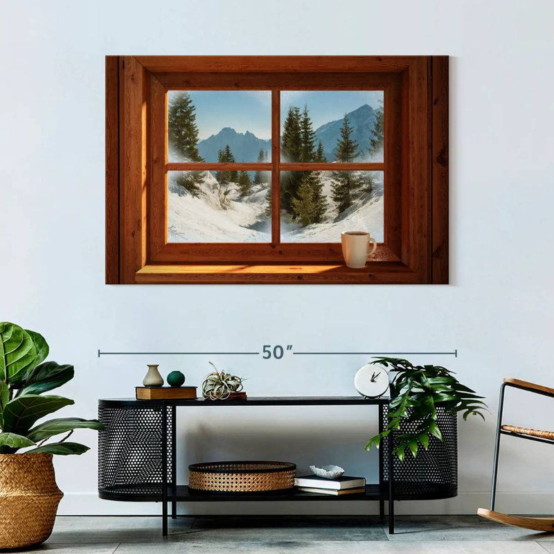Lilie Winter Window View, 32" H x 48" W