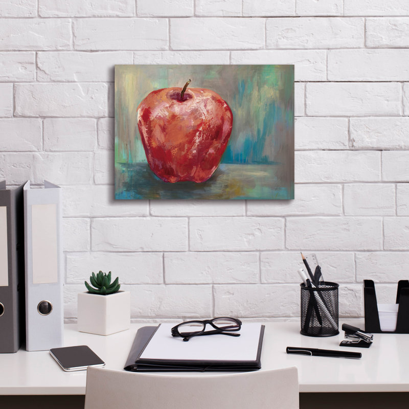 «Red Apple Crop» par Jeanette Vertentes, H 12 po x l 16 po x P 0,75 po