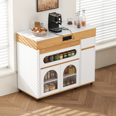 Table de salle à manger extensible avec plateau pliable très long (sans la chaise)