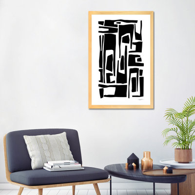 Elongated Modern and Abstract Shapes - Impression d'art graphique