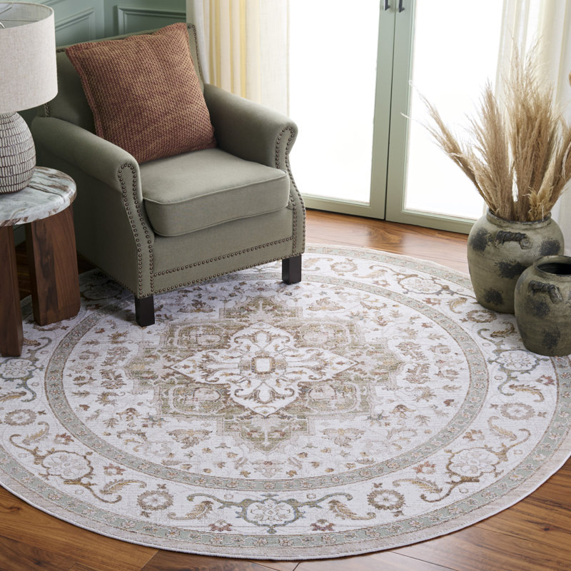 Ellwood 212 Performance Oriental Rug, Round 6'5"