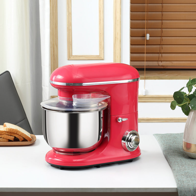 HomCom Vendome 7 vitesses 5,81 pte Batteur sur socle, Rouge