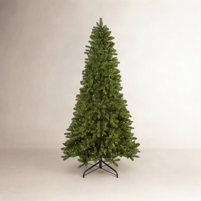 Slim 9' Pre-Lit Pine Christmas Tree