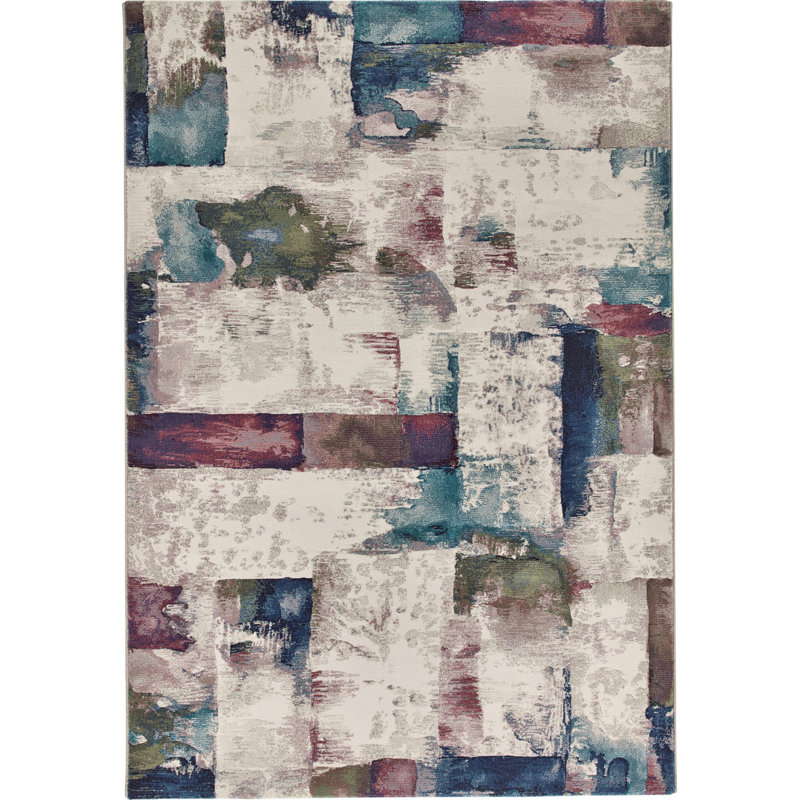 Kirsti Abstract Hand Woven Area Rug, Rectangle 170 x 120cm