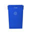 Poubelle commerciale mince de 23 gallons, capacité totale de 66 gallons-101588053