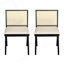 Ensemble de 2 chaises de salle à manger, chaises d'appoint rembourrées Cane-1936228913-1936228916