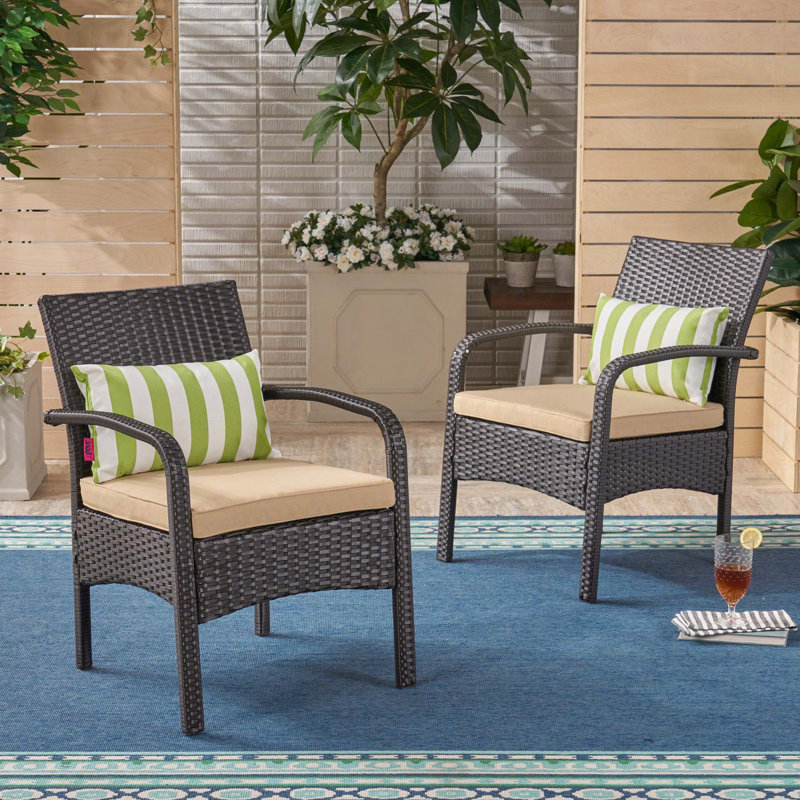 Fauteuil d'appoint artistique, Brun, Beige
