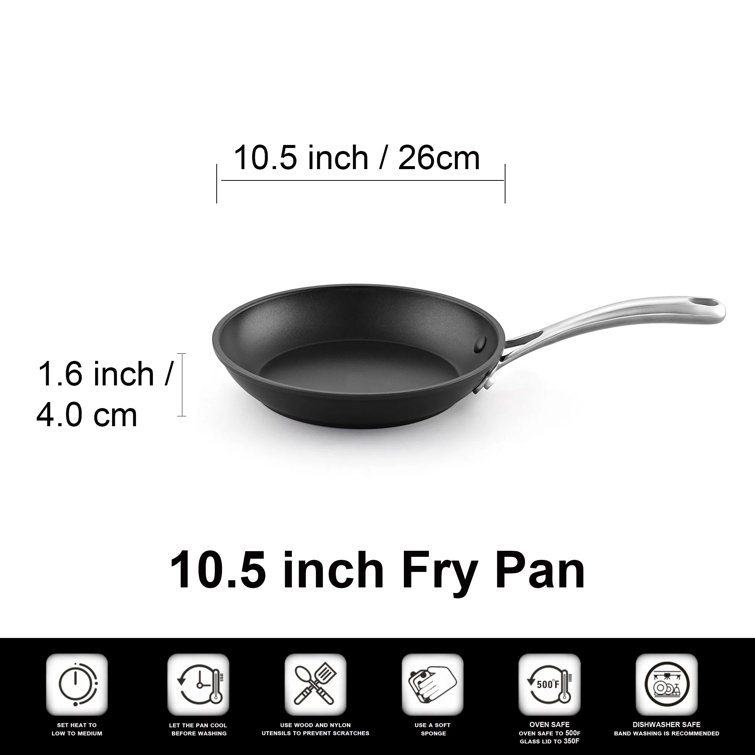 Cooks Standard Frying Omelet Pan, Classic Hard Anodized Nonstick 8