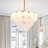 Modern-8 Light Dimmable Gold Crystal Chandelier