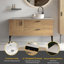 Meuble-lavabo autoportant pour salle de bain moderne Emilia