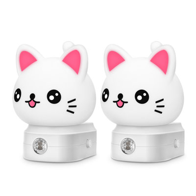 Adorable Cat Themed Colour-Changing Plug In Night Lights