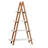Solid Bamboo Wood Oxford "A" Frame Ladder Display Bookshelf